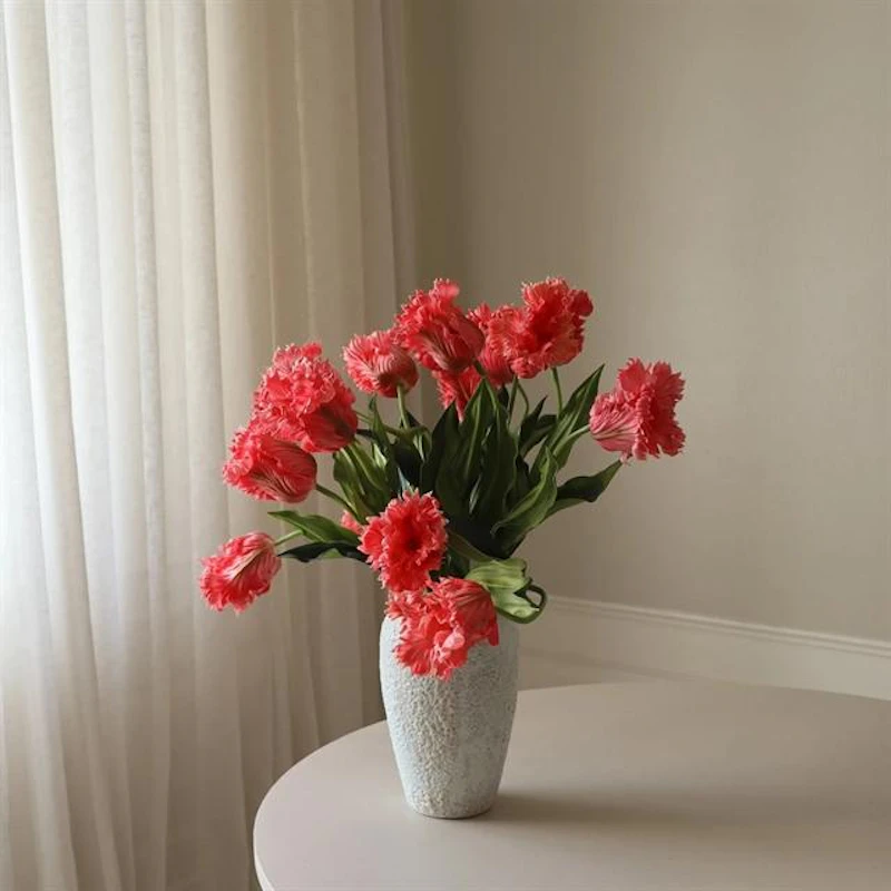 Parrot Tulips Bouquet Red