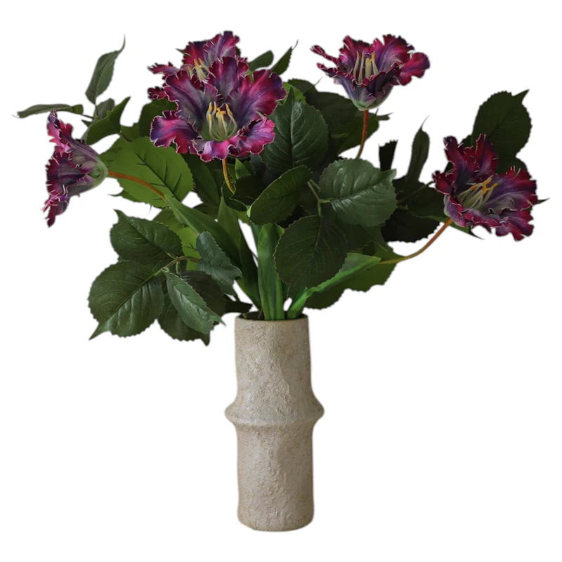 Plum Velvet Bouquet 77 cm 10-pack