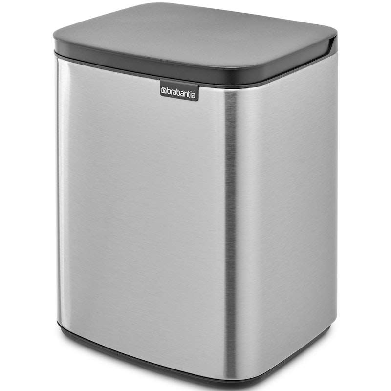 Bo Paper Bin 7 L, Brushed Steel