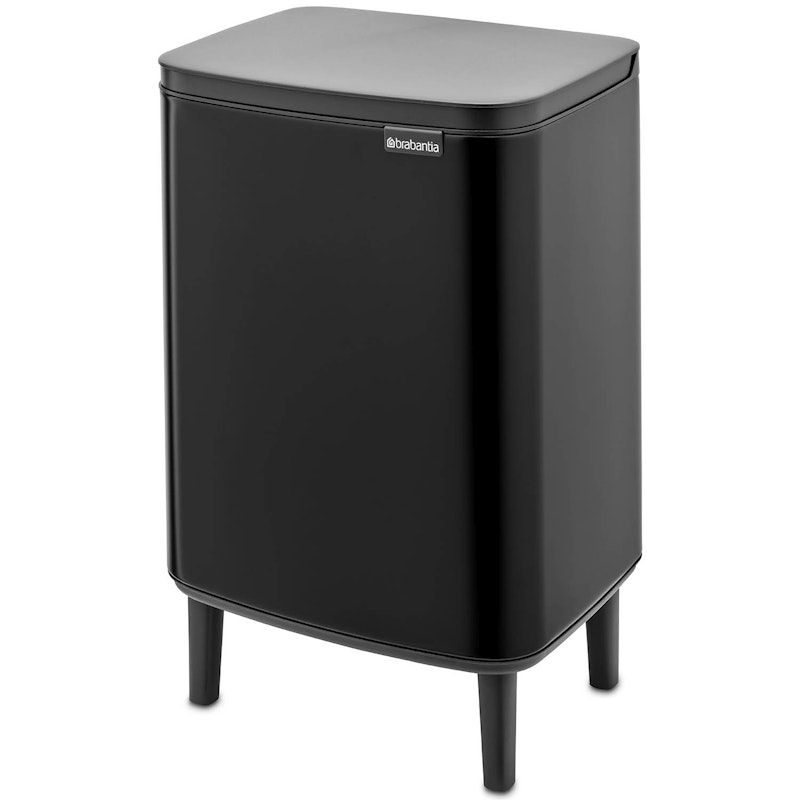 Bo Paper Bin With Leg 12 L, Matte Black