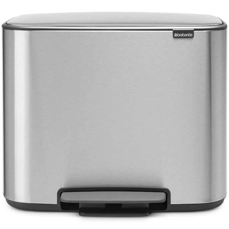 Bo Pedal Bin 11 + 23L, Brushed Steel