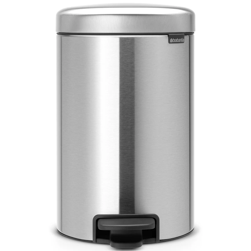 NewIcon Pedal Bin 12L, Matt Steel