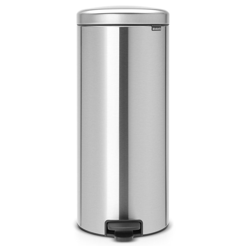 NewIcon Pedal Bin 30L, Matte Steel