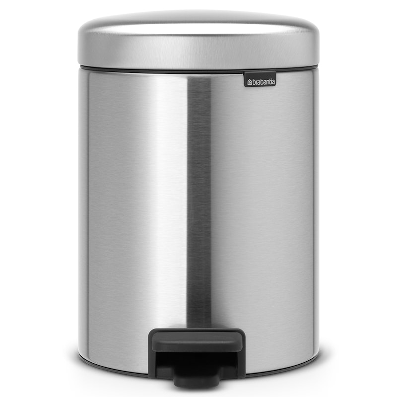 NewIcon Pedal Bin 5L, Matt Steel
