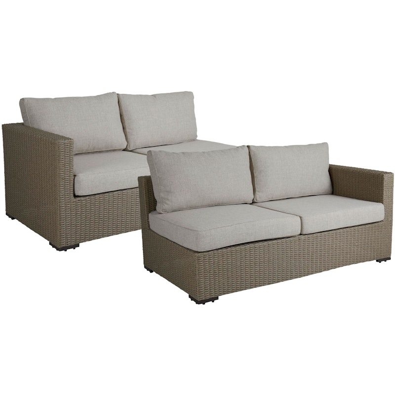 Funkia Modular Sofa End Pieces 2-pack, Beige/Sand