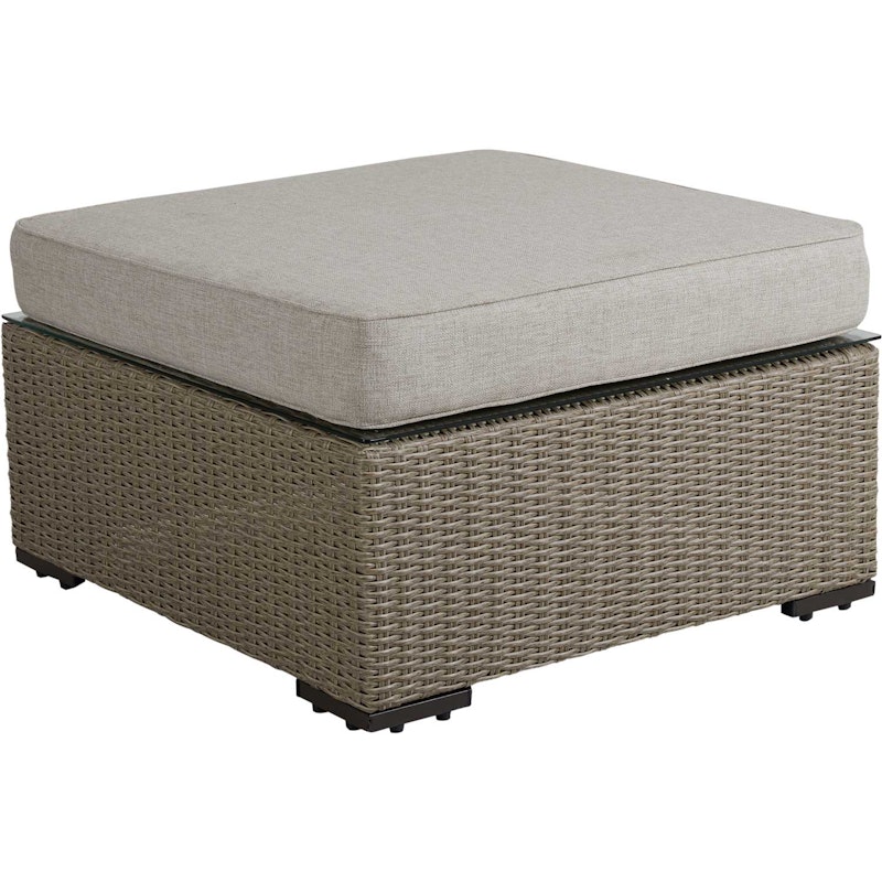 Funkia Pouf / Lounge Table 76x76x46 cm, Beige/Sand