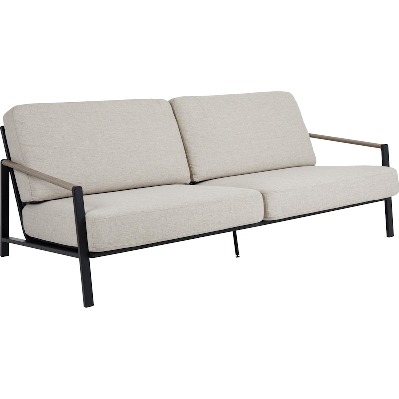 Lyra Sofa 2,5-Seater, Black/Sand