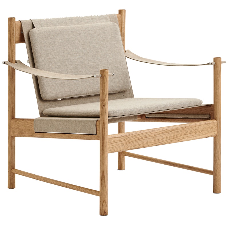 HB Lounge Chair, Oiled Oak / Canvas