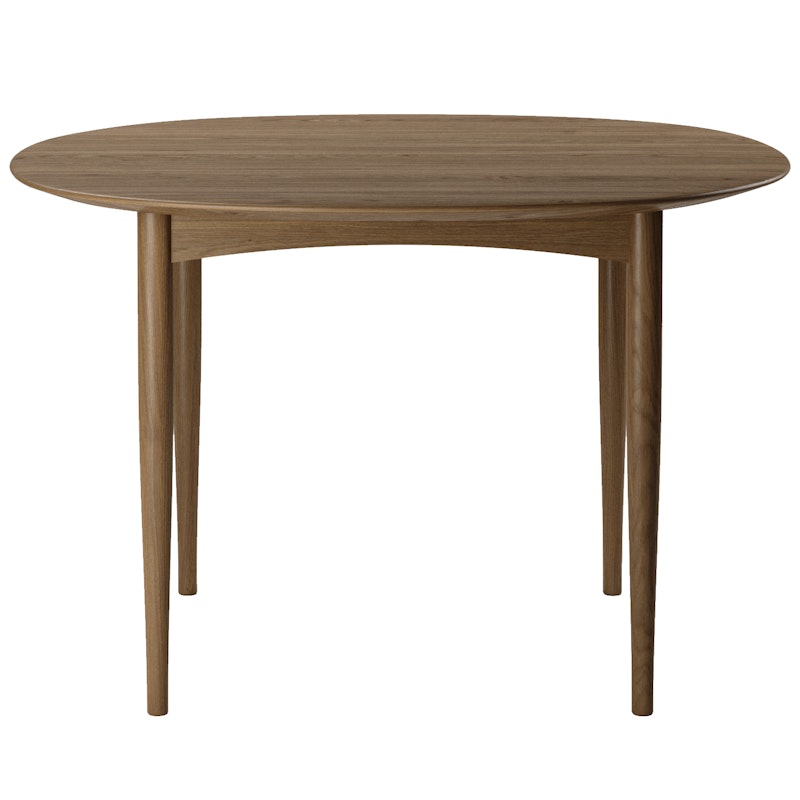 Jari Dining Table Ø120 cm, Fumed Oak