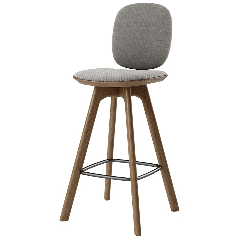 Pauline Comfort Bar Chair 65 cm, Fumed Oak / Hallingdal Grey