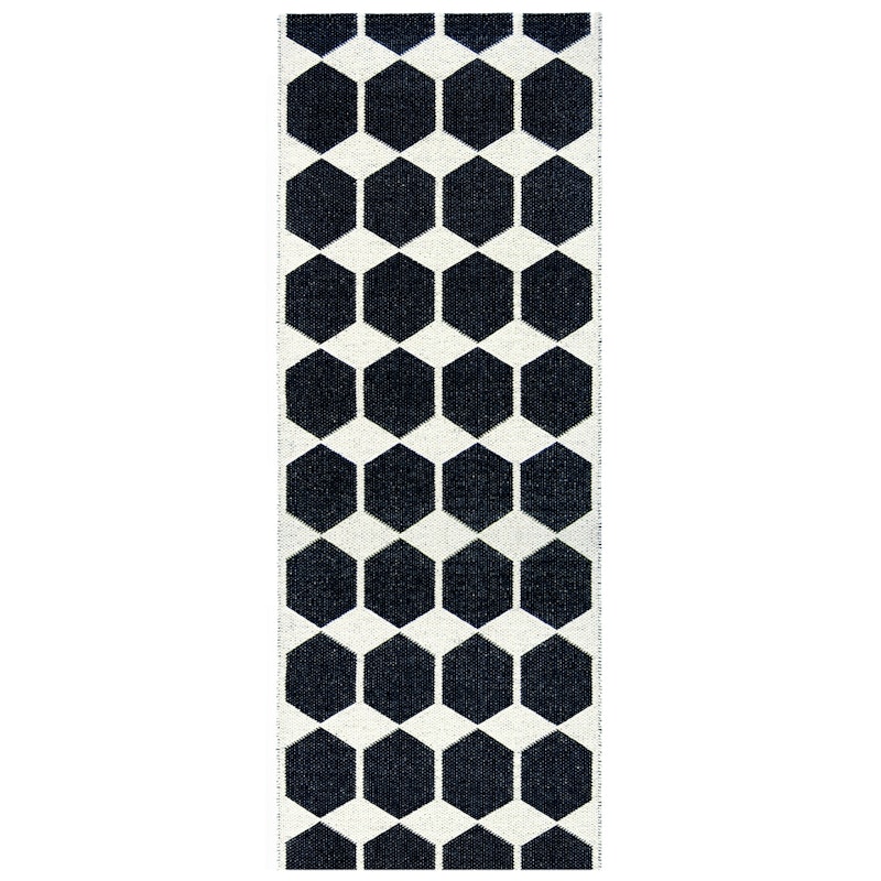 Anna Rug Black, 70x200 cm