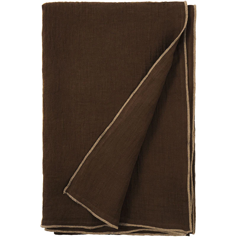 Evy Bedspread 260x260 cm, Dark Brown