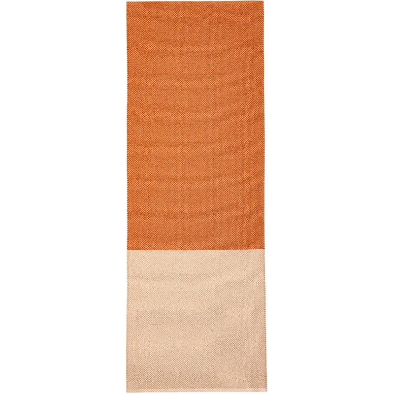 Moor Rug 70x200 cm, Terracotta / Pale Pink