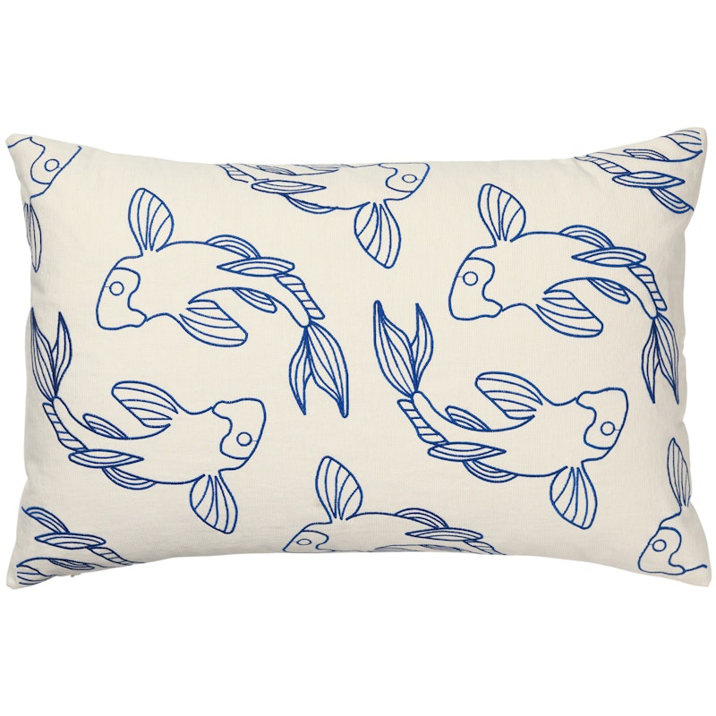 Koi Cushion Cover Intense Blue, 40x60 cm