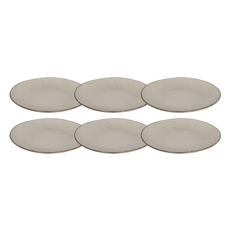 Nordic Sand Plate 26 cm, 6 Pcs