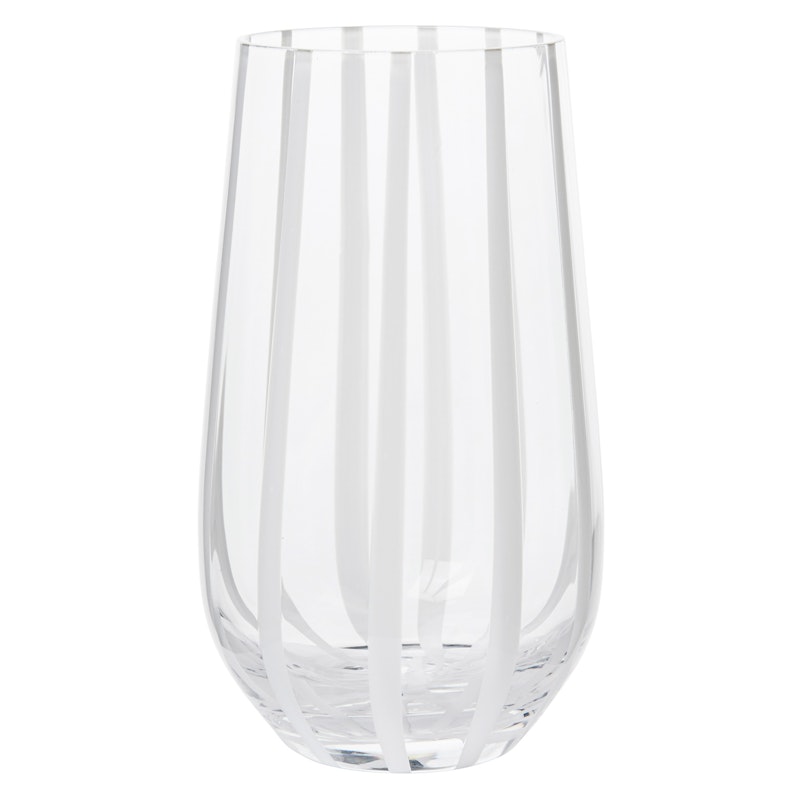 Striped Drinking Glass, 55 cl