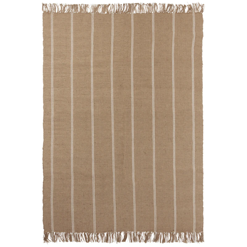 Yuki Jute Rug 140x200 cm, White / Natural