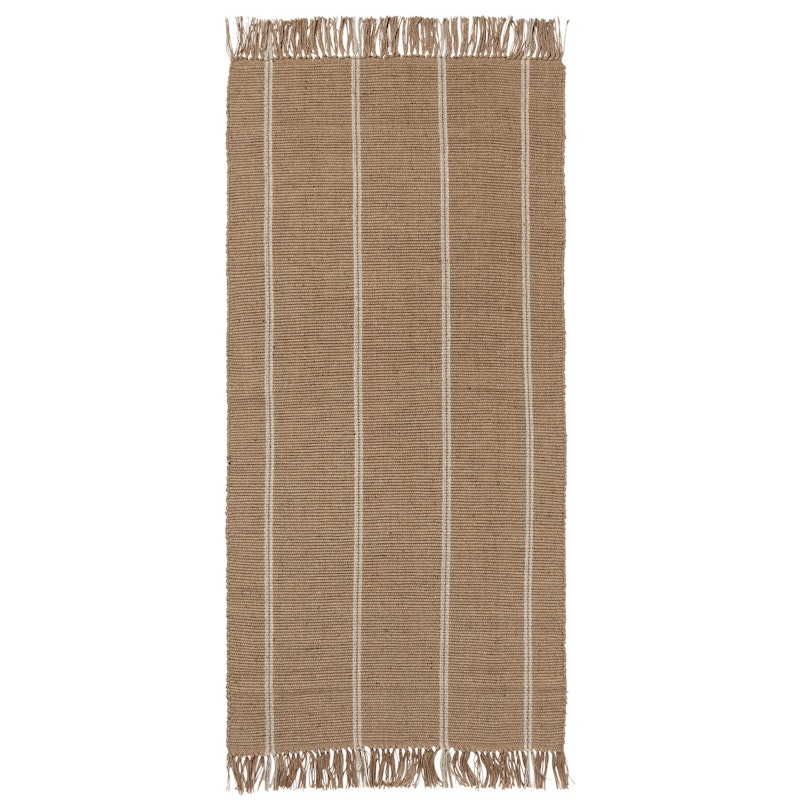 Yuki Jute Rug 70x140 cm, White / Natural