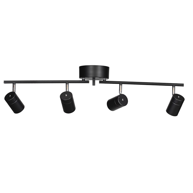 Correct Ceiling Light 4 Low, Black