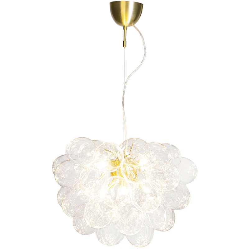 Gross Pendant 50 cm, Clear / Brass