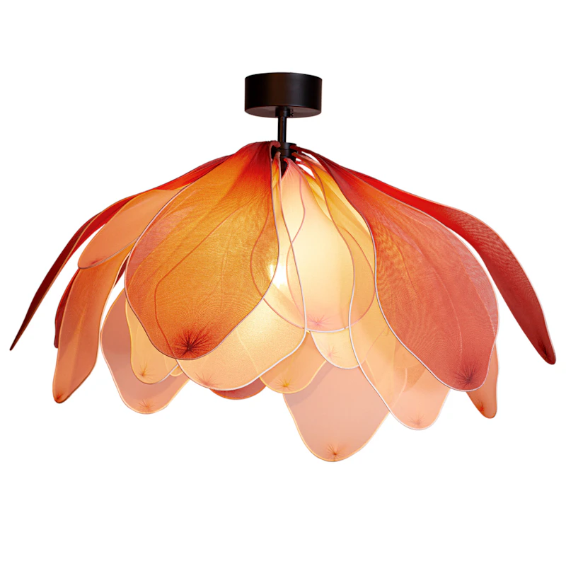 Lou Lou Flush Ceiling Light, Pink