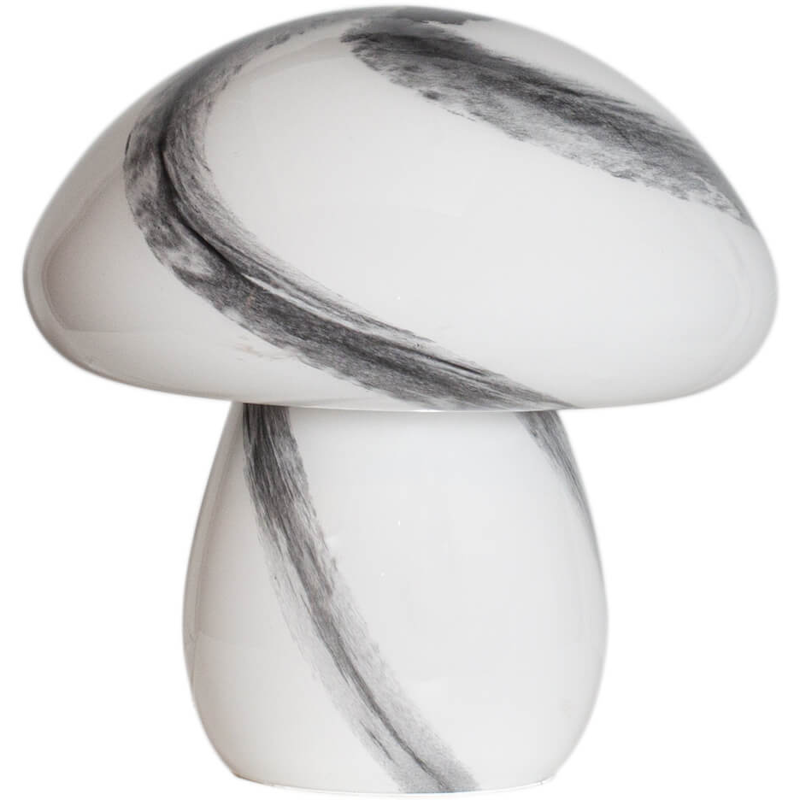 Mira Mushroom Table Lamp 30 cm, Black / White