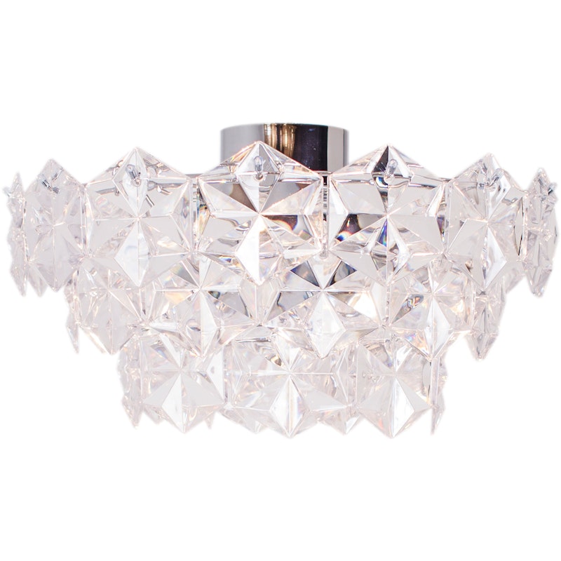 Monarque Flush Ceiling Light 50 cm, Clear