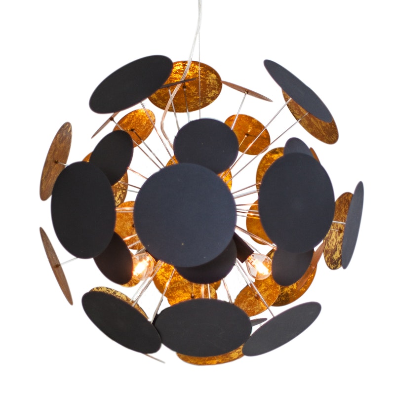 Planet Pendant Ø50 cm, Black/Gold