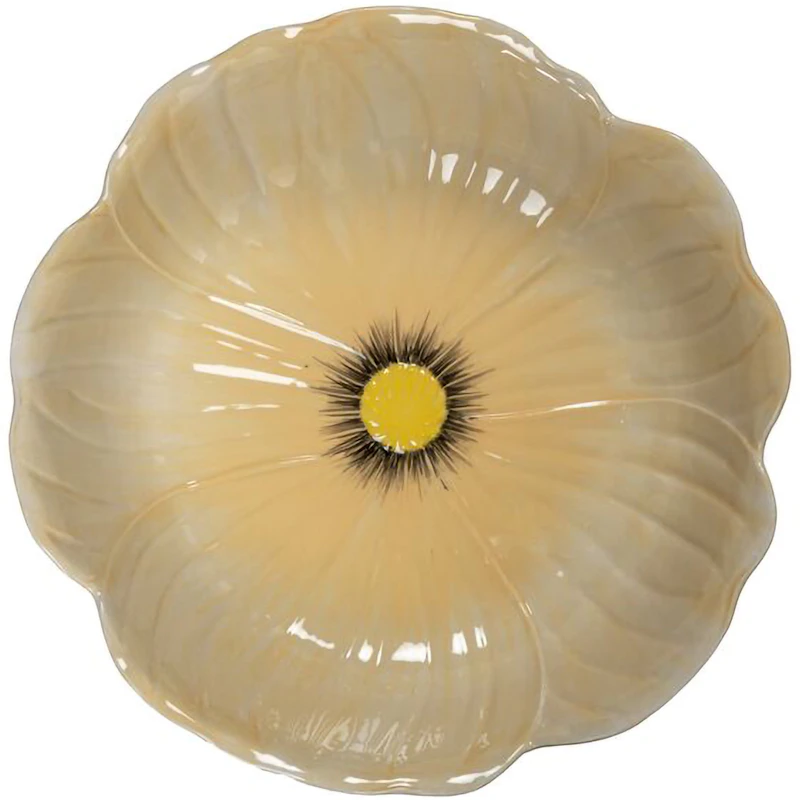 Poppy Bowl 30 cm, Beige