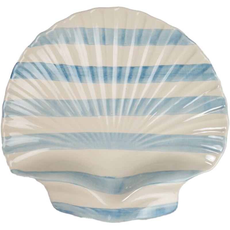 Armona Serving Plate 32 cm, White / Light Blue