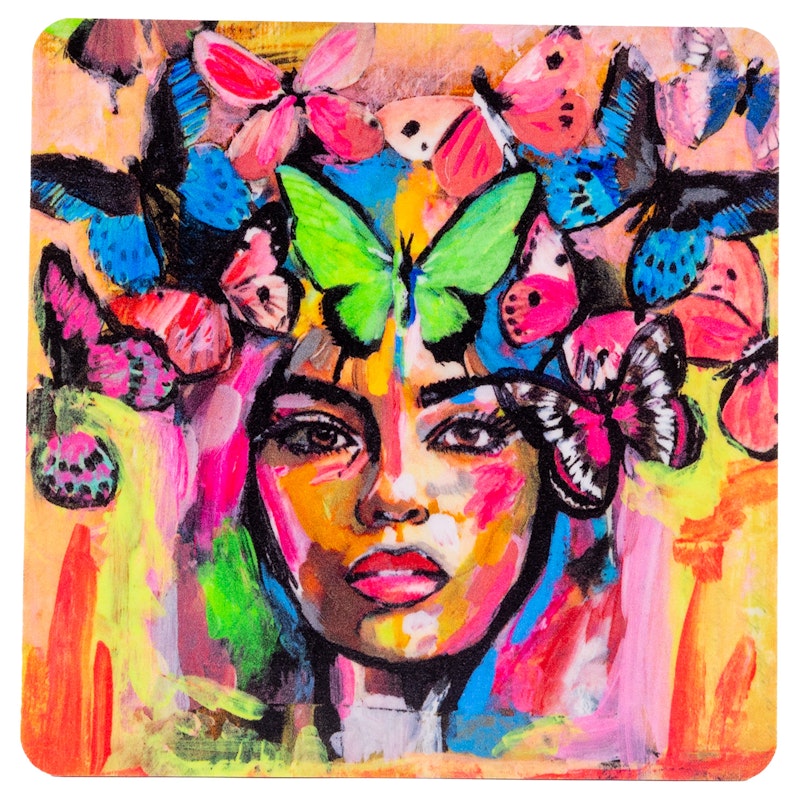 Coming Back to Life Coaster 9x9 cm, Multi
