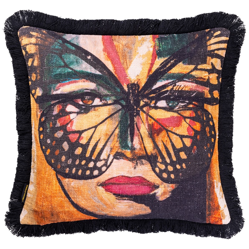 Golden Butterfly B&W Cushion Cover 50x50 cm, Multi