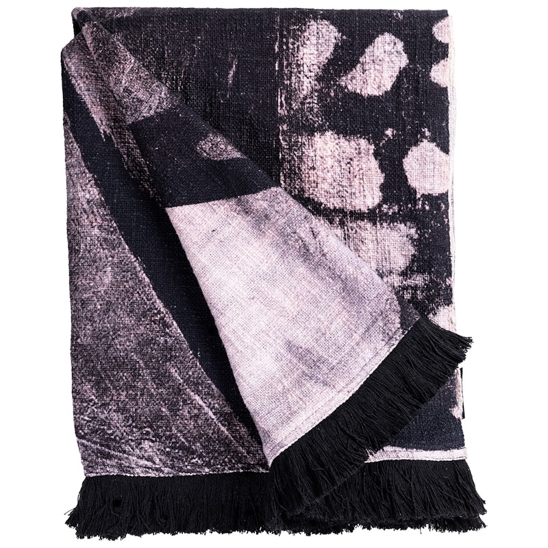 Golden Butterfly B&W Plaid 130x170 cm, Black / White