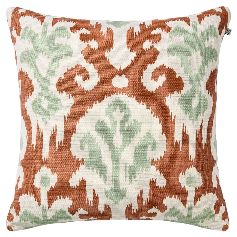 Adi Cushion Cover 50x50 cm, Aqua / Apricot Orange