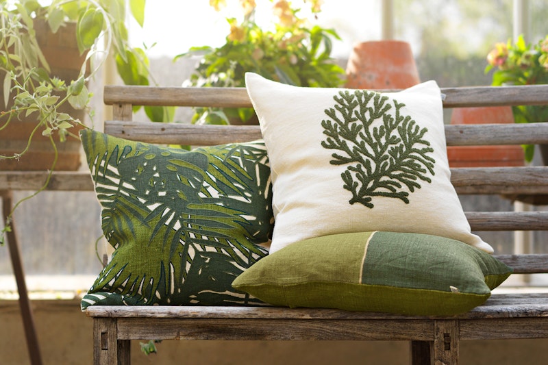 Amol Cushion Cover 50x50 cm Green Cactus Green RoyalDesign