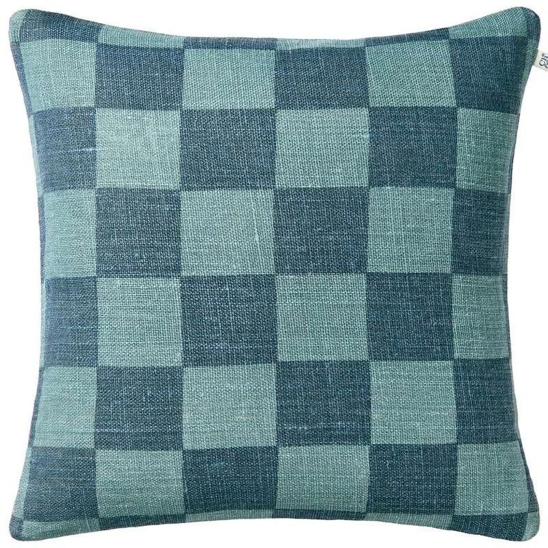Buffalo Check Cushion Cover 50x50 cm, Sky Blue / Palace Blue