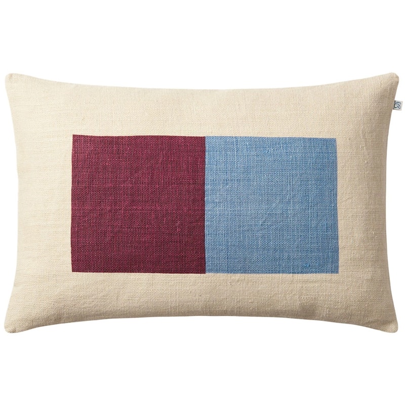 Deepak Cushion Cover 40x60 cm, Dusty Blue / Ruby