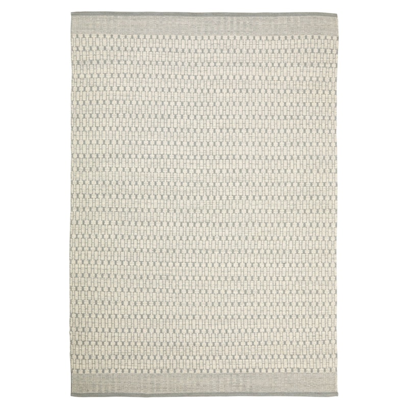 Dhurry Wool Mahi Rug 200x300 cm, Off White/Light Grey