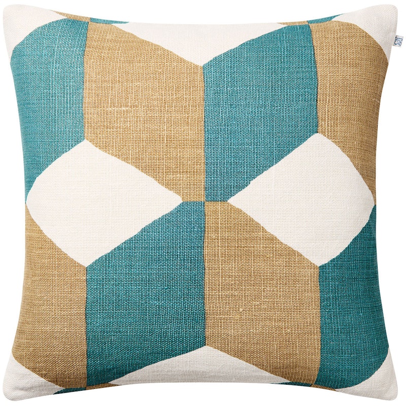 Hawa Cushion Cover 50x50 cm, Heaven Blue / Khaki