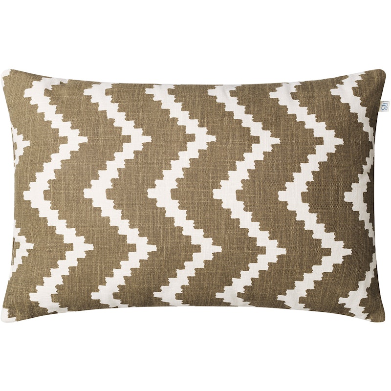 Ikat Sema Cushion 40x60 cm Outdoor, Shitake / Off-white