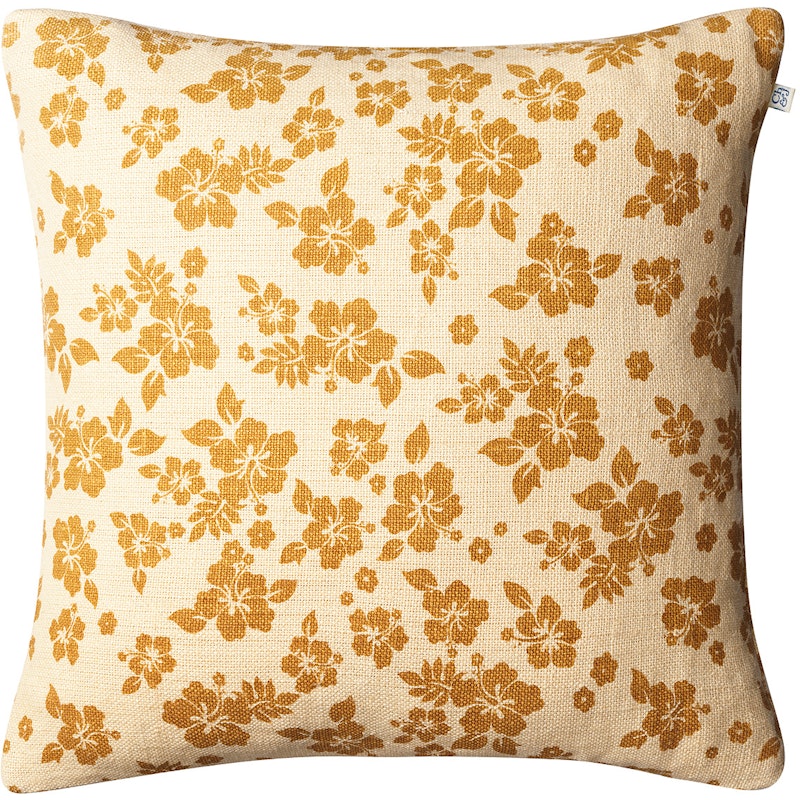 Indu Cushion Cover 50x50 cm, Light Beige / Spicy Yellow