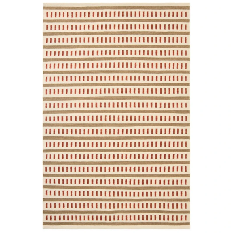 Ladakh Wool Rug 230x320 cm, Beige / Rust