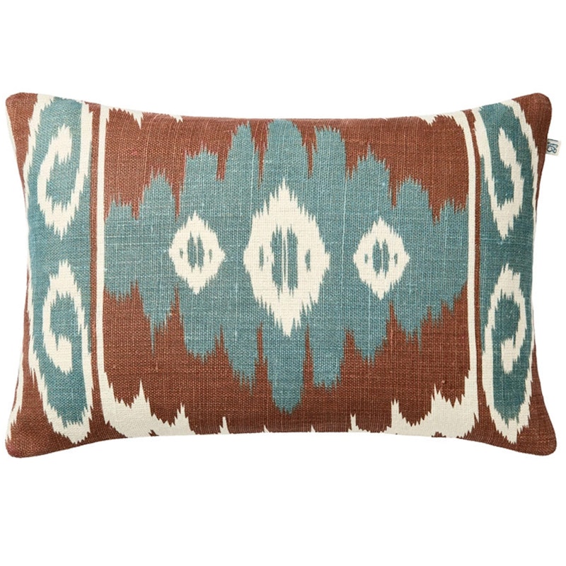 Laya Cushion Cover 40x60 cm, Terracotta / Sky Blue