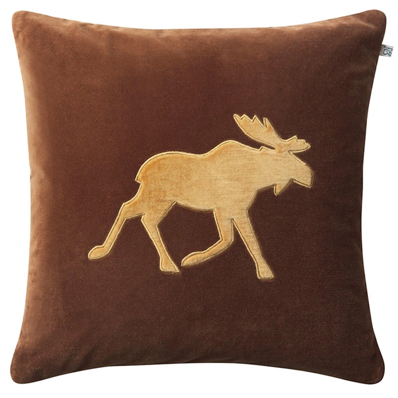 Moose Cushion Cover 50x50 cm, Cognac