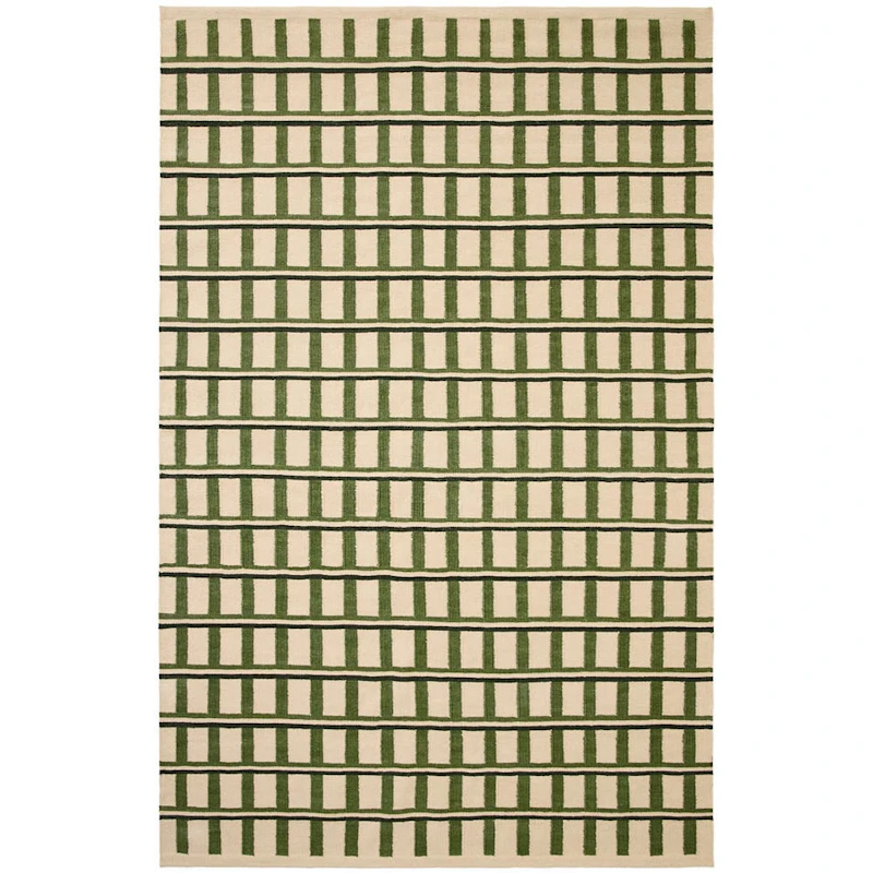 Mysore Rug 230x320 cm, Off-white / Green / Dark Green