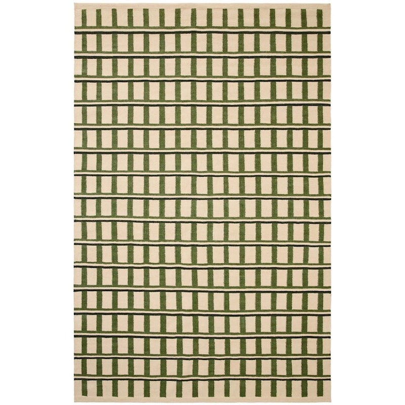Mysore Rug 180x270 cm, Off-white / Green / Dark Green
