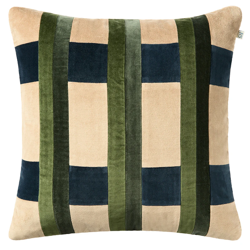 Nila Cushion Cover, Forest Green