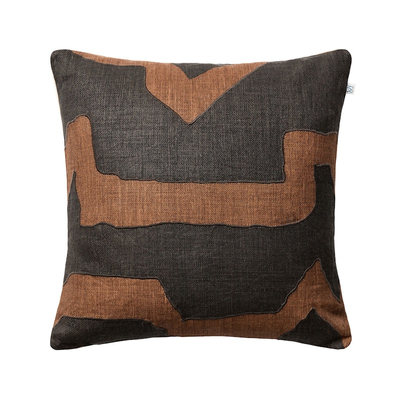 Sikkim Cushion Cover 50x50 cm, Taupe/Dark Brown