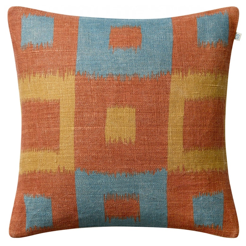 Vicky Cushion Cover 50x50 cm, Apricot Orange / Heaven Blue / Khaki