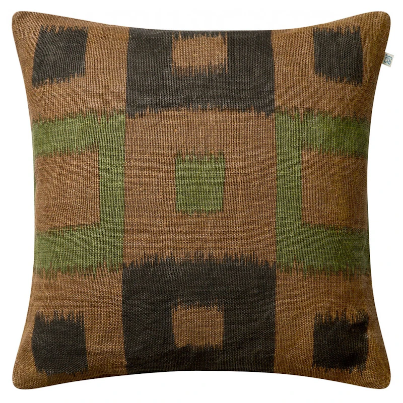 Vicky Cushion Cover 50x50 cm, Taupe / Brown / Cactus Green